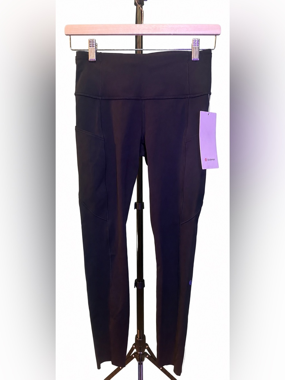 Lululemon Fast and Free HR Tight 25” Black NWT Size 6 | Nulux | Side Pockets
